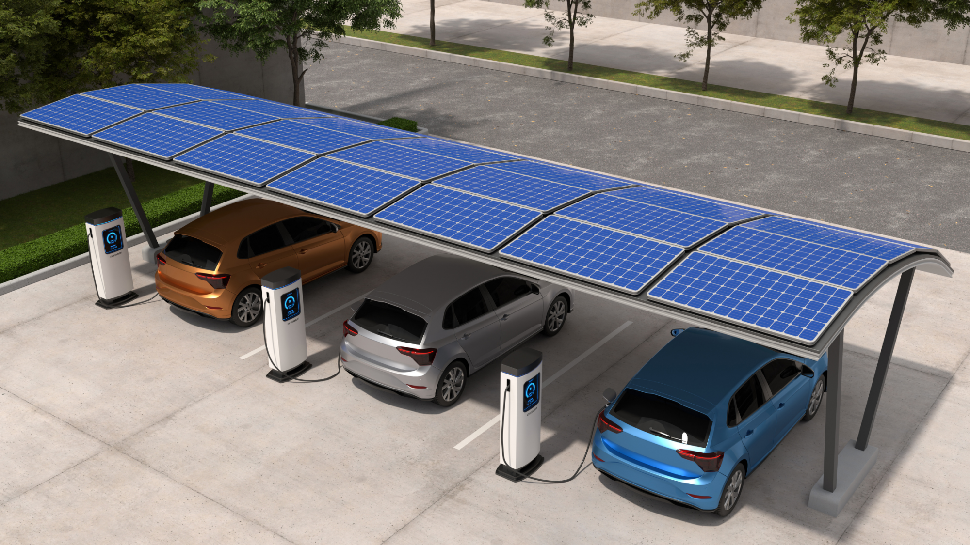 Solar Carport Modelleri Görsel